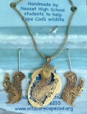 Morgan Philbrick, Squirrel Pendant and Earrings