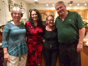 Left to right: Judy Bullard, Wild Care Board President, Stephanie Ellis, Wild Care Executive Director, Diane and Peter Hall, owners of Van Rensselaer's