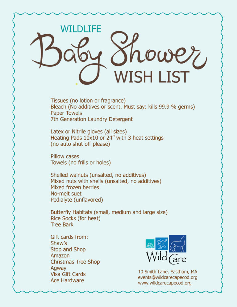 Wildlife Baby Shower Wild Care